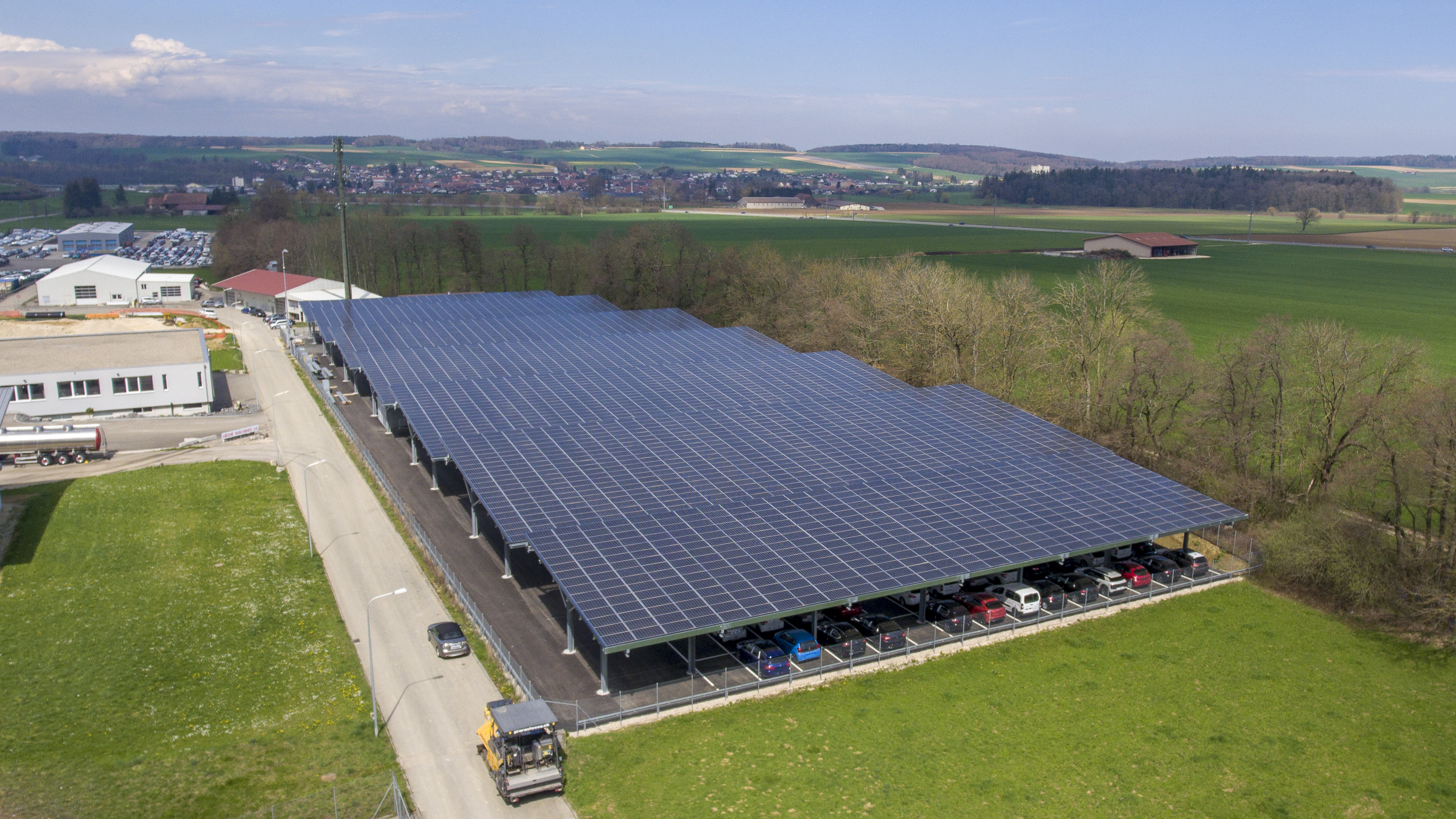 Première zone du projet photovoltaïque GEFCO