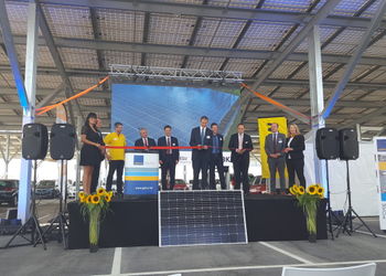 Inauguration de la plus puissante centrale solaire sur ombrières de Suisse à Courgenay