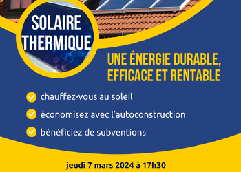Chauffez-vous au soleil avec le solaire thermique!