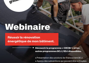 Webinaire « Réussir la rénovation énergétique de mon bâtiment »