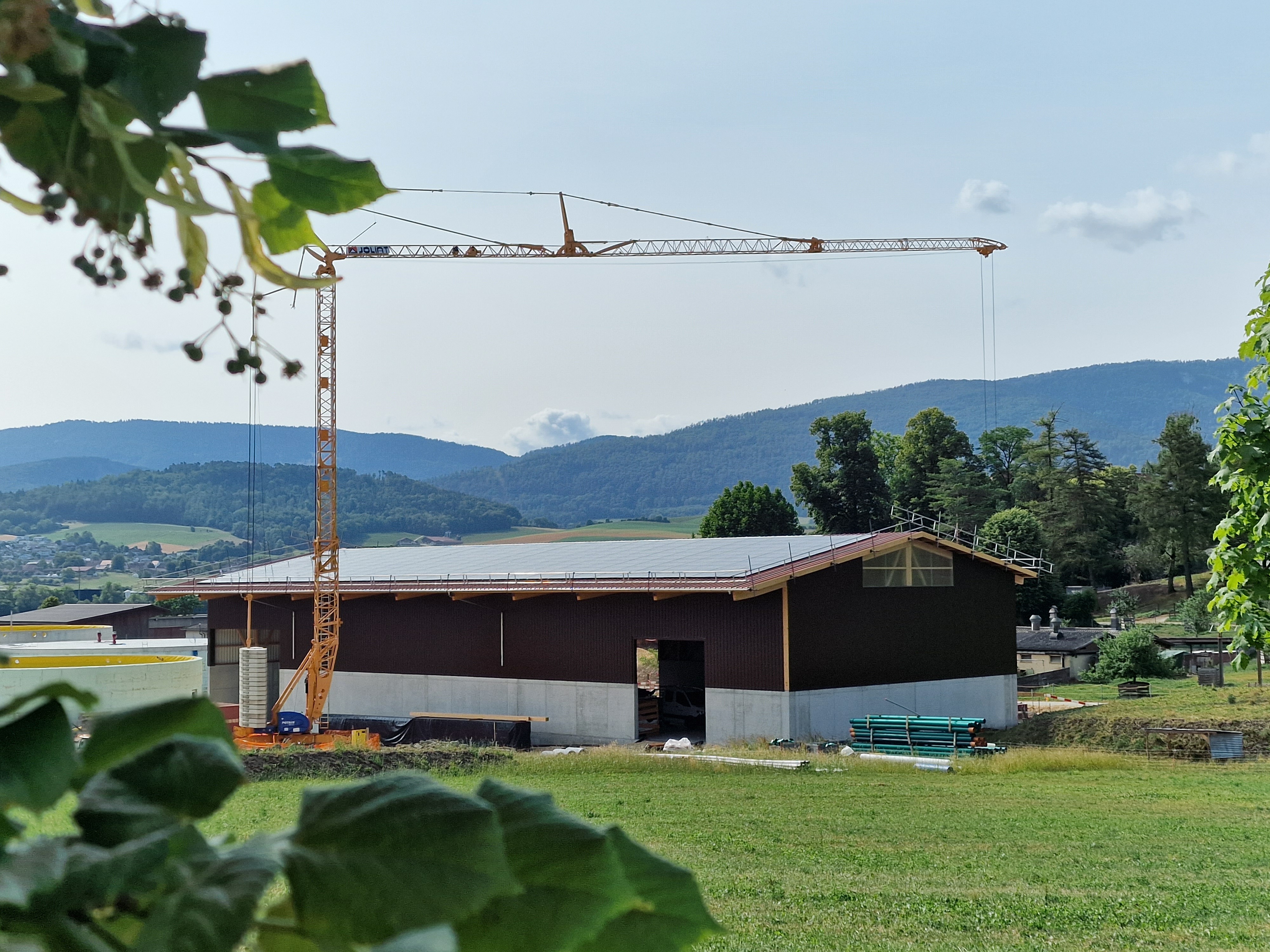 Installation de panneaux &agrave; Courtemelon, juin 2023